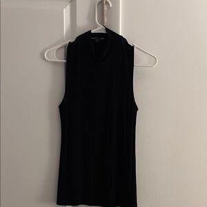 Black Fitted Sleeveless Tank Top